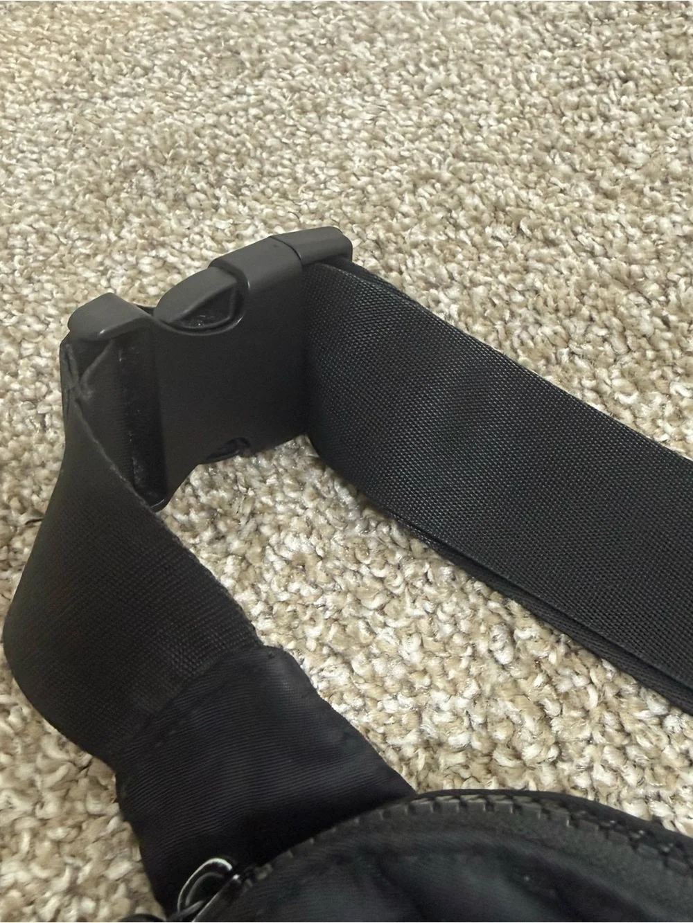 Steve Madden Black Crossbody Waist Bag